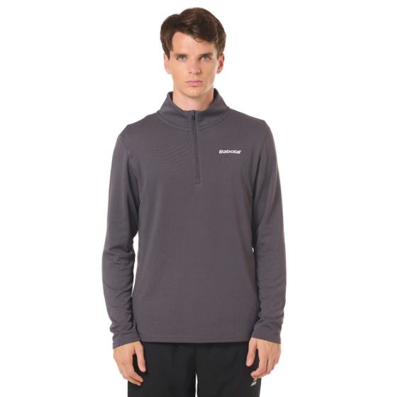Buzo Babolat 1/2 Zip Térmico Hombre Exercise Gris