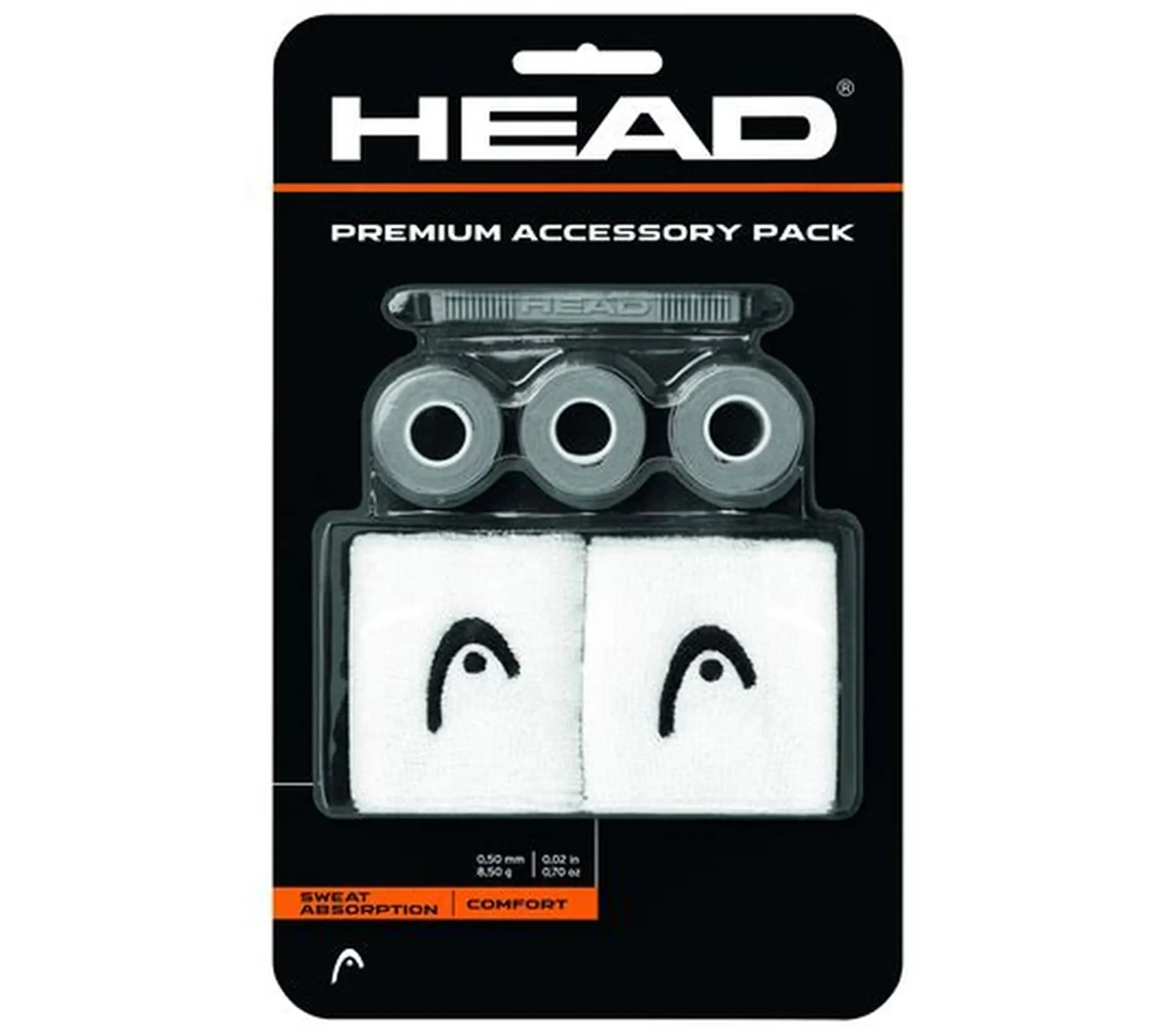 PACK ACCESORIOS DE TENIS HEAD PREMIUM PACK WHITE
