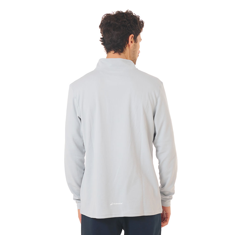 Buzo Térmico Hombre 1/2 Zip Gris Claro - Imagen 3