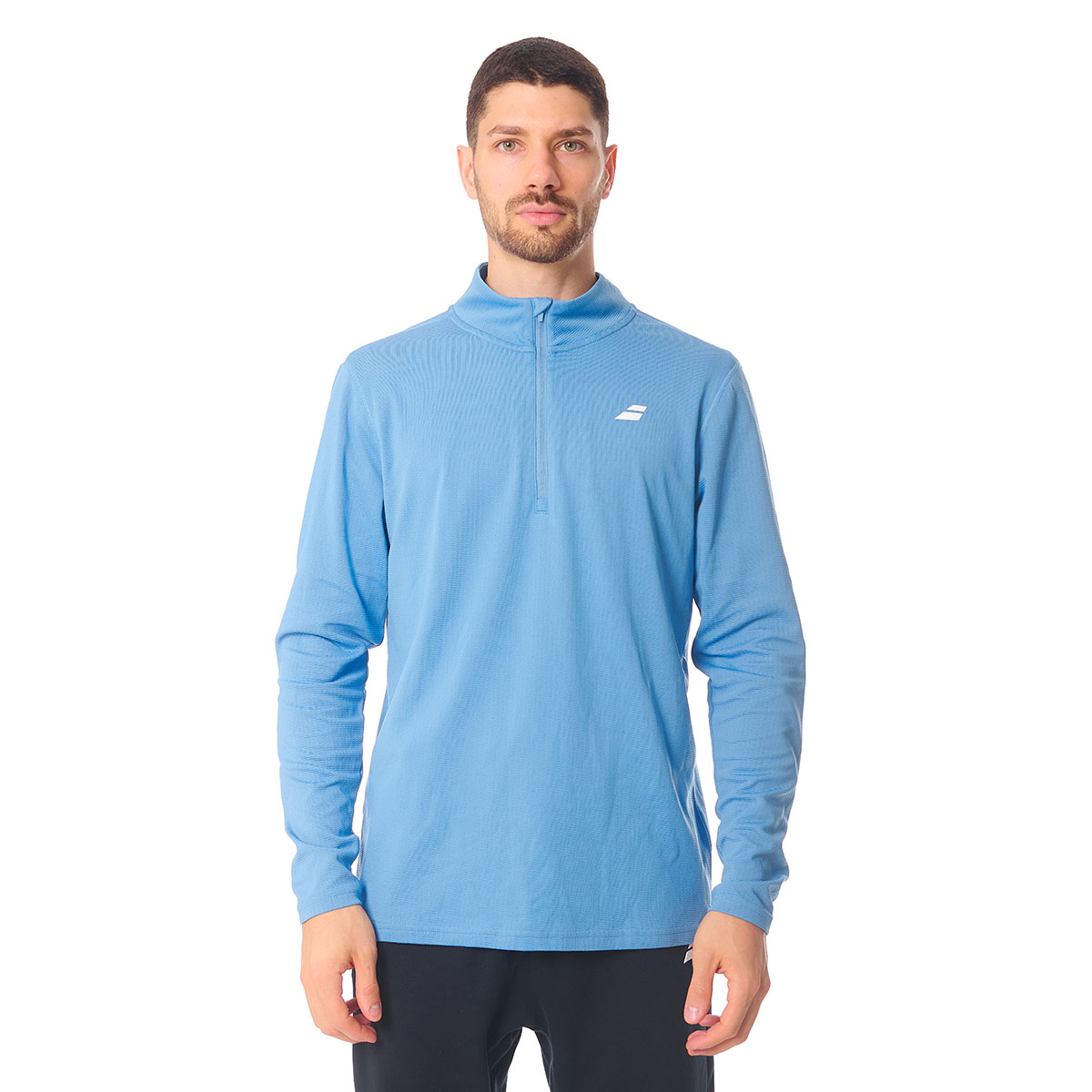 Buzo Térmico Hombre 1/2 Zip Azul
